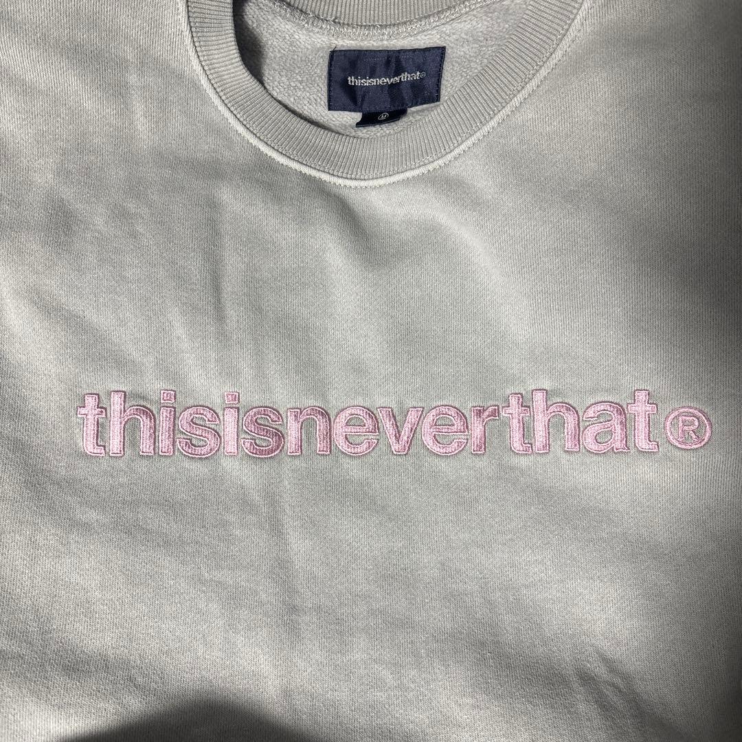 f*u様 【美品.⋆⟡】thisisneverthat 刺繍 トレーナー スウェ