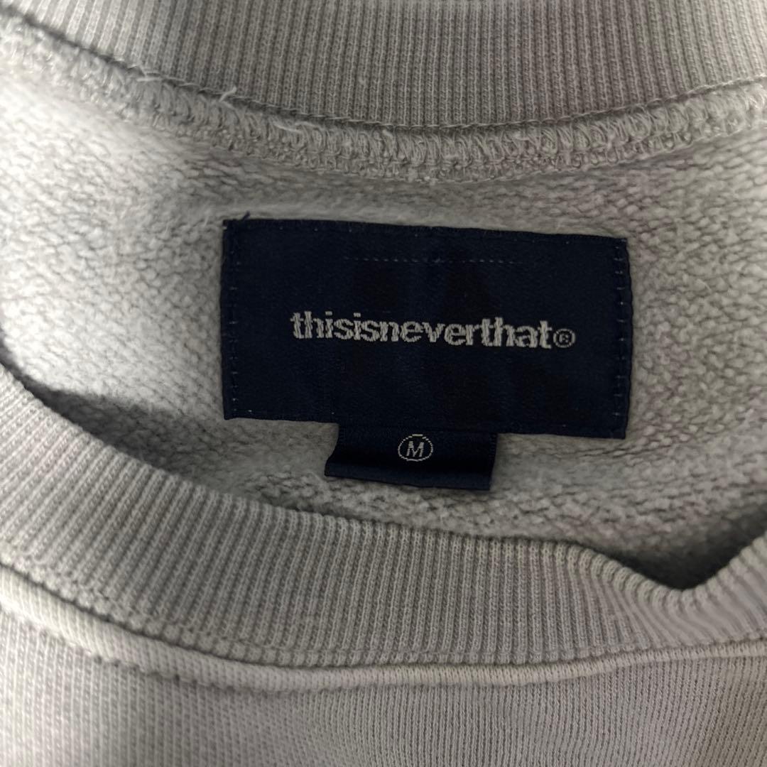 f*u様 【美品.⋆⟡】thisisneverthat 刺繍 トレーナー スウェ