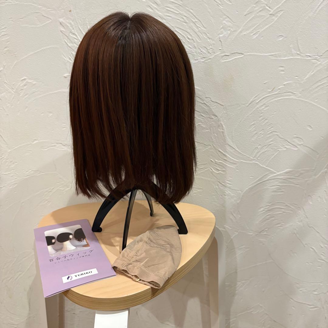 未使用未カット百合子 3DィッグサイズLプリンマロン 30cm 冷感キャップ付