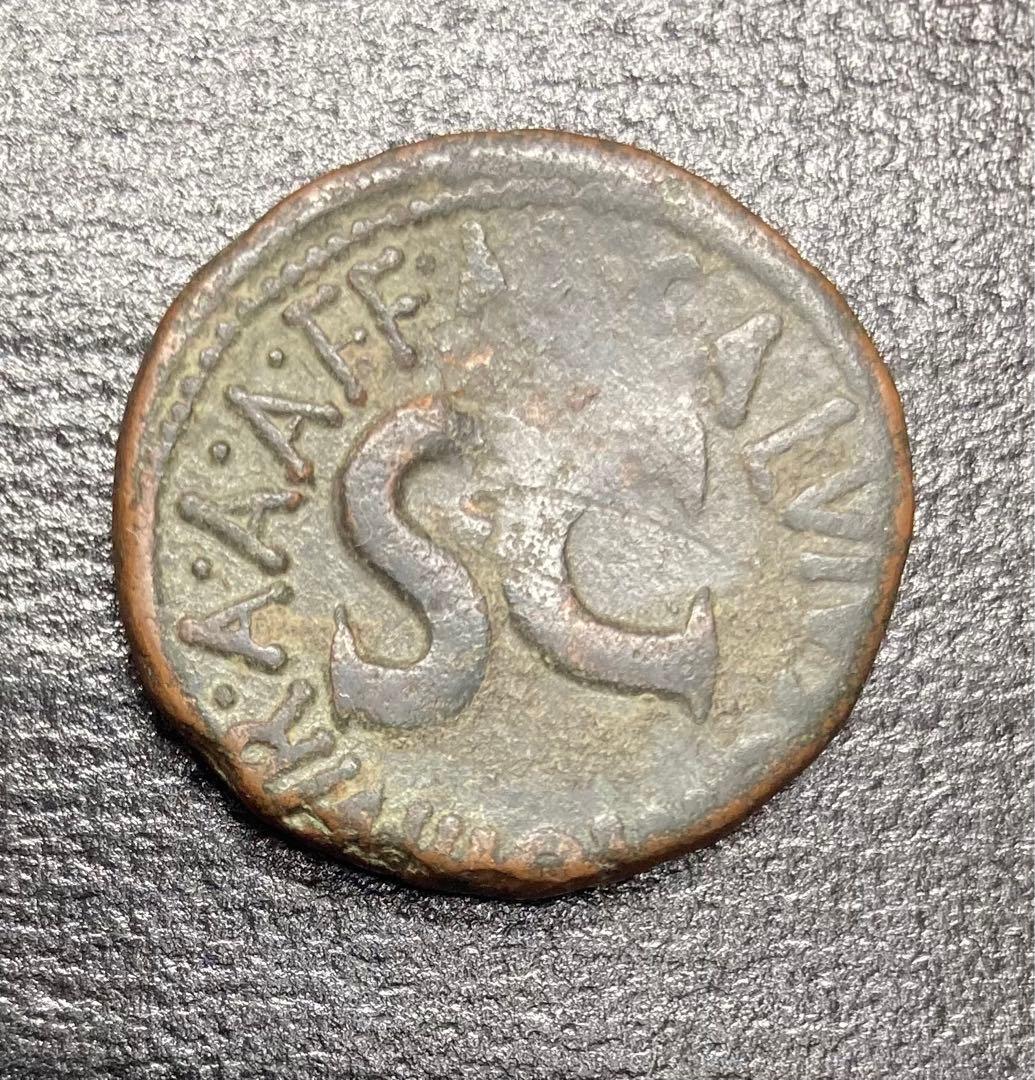 ローマ帝国　アウグストゥス帝　アス銅貨‼︎/テトラドラクマ　デナリウス銀貨
