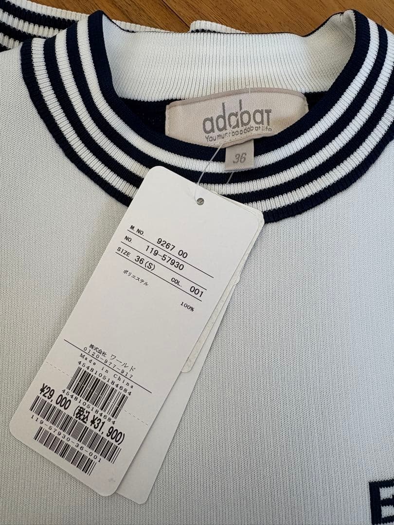 【新品タグ付き】adabat アダバット ワンピース 36(S) ゴルフウェア