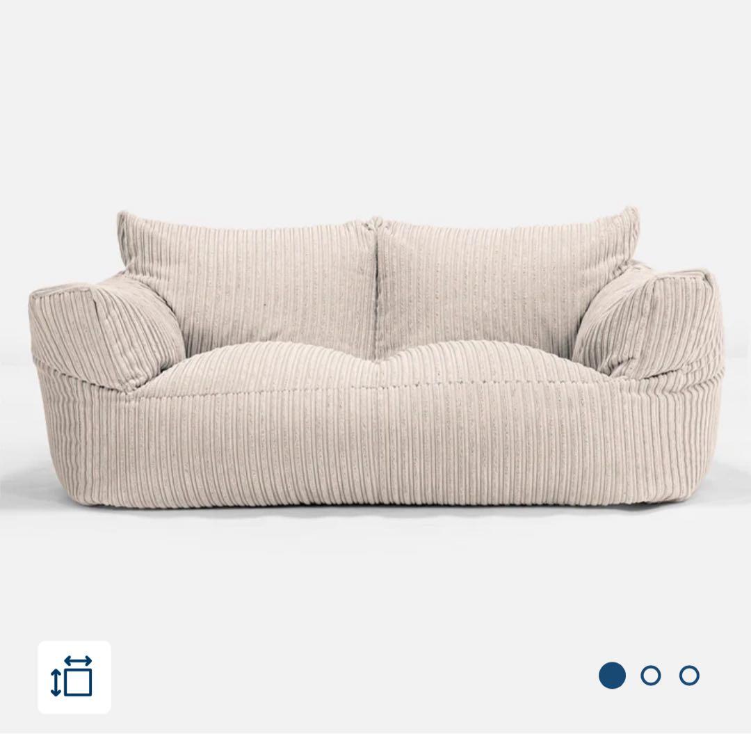 ラウンジパグ　Lounge pug 2人用ビーズソファー　コーデュロイ