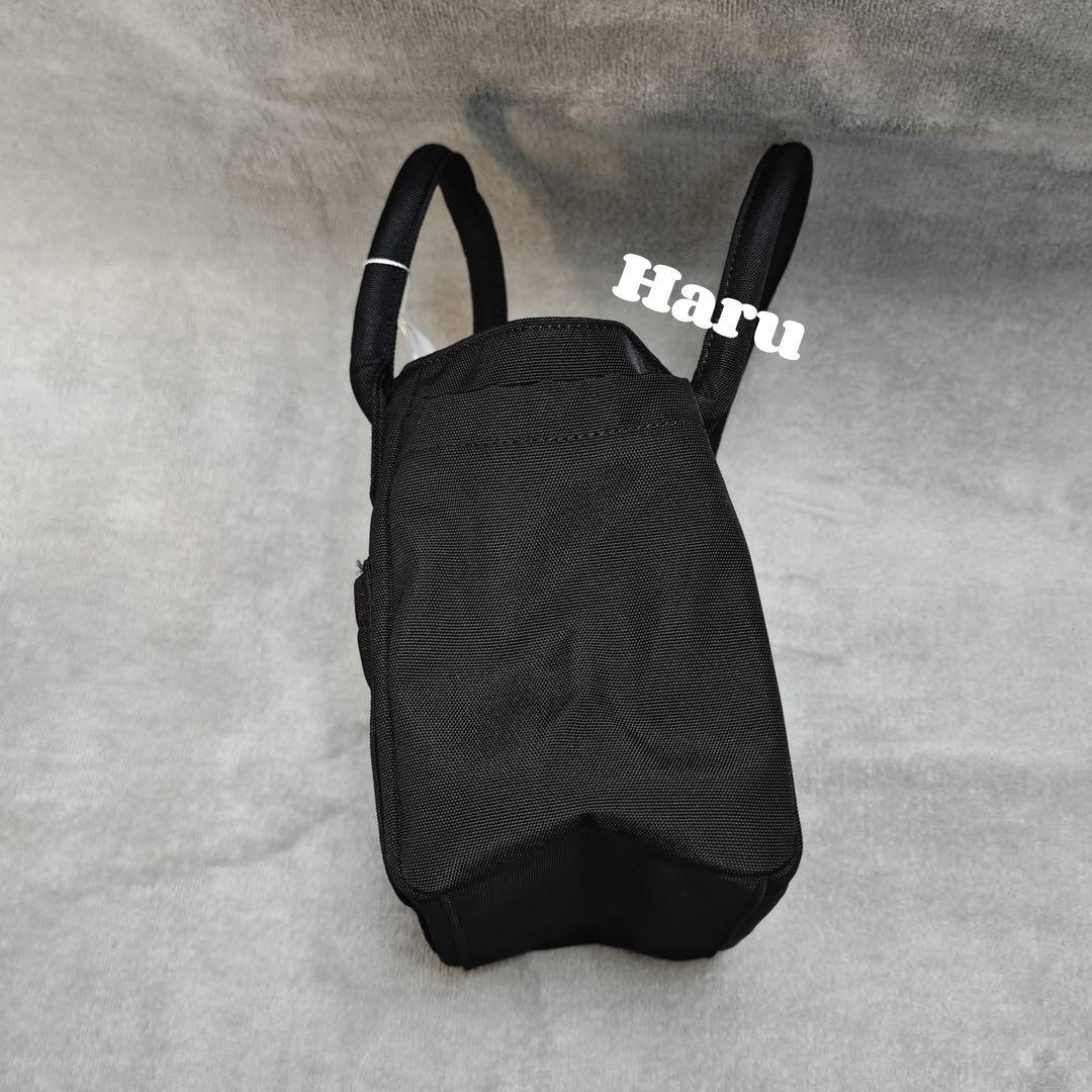 PEARLY GATES ミニバッグ 黒ゴルフ収納バッグ ハンドバッグ小物バッグ