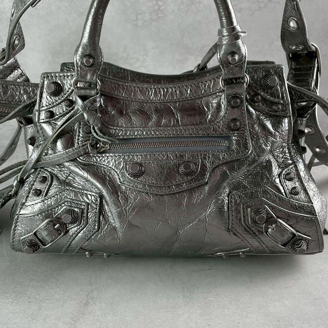 【極美品】バレンシアガ NEO CAGOLE 2wayハンド シルバー