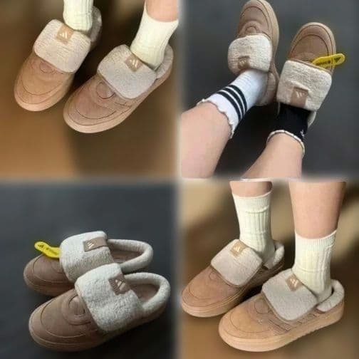 大人気★adidas★アディダス★23㎝★ボア付き★サンダル★ブラウン