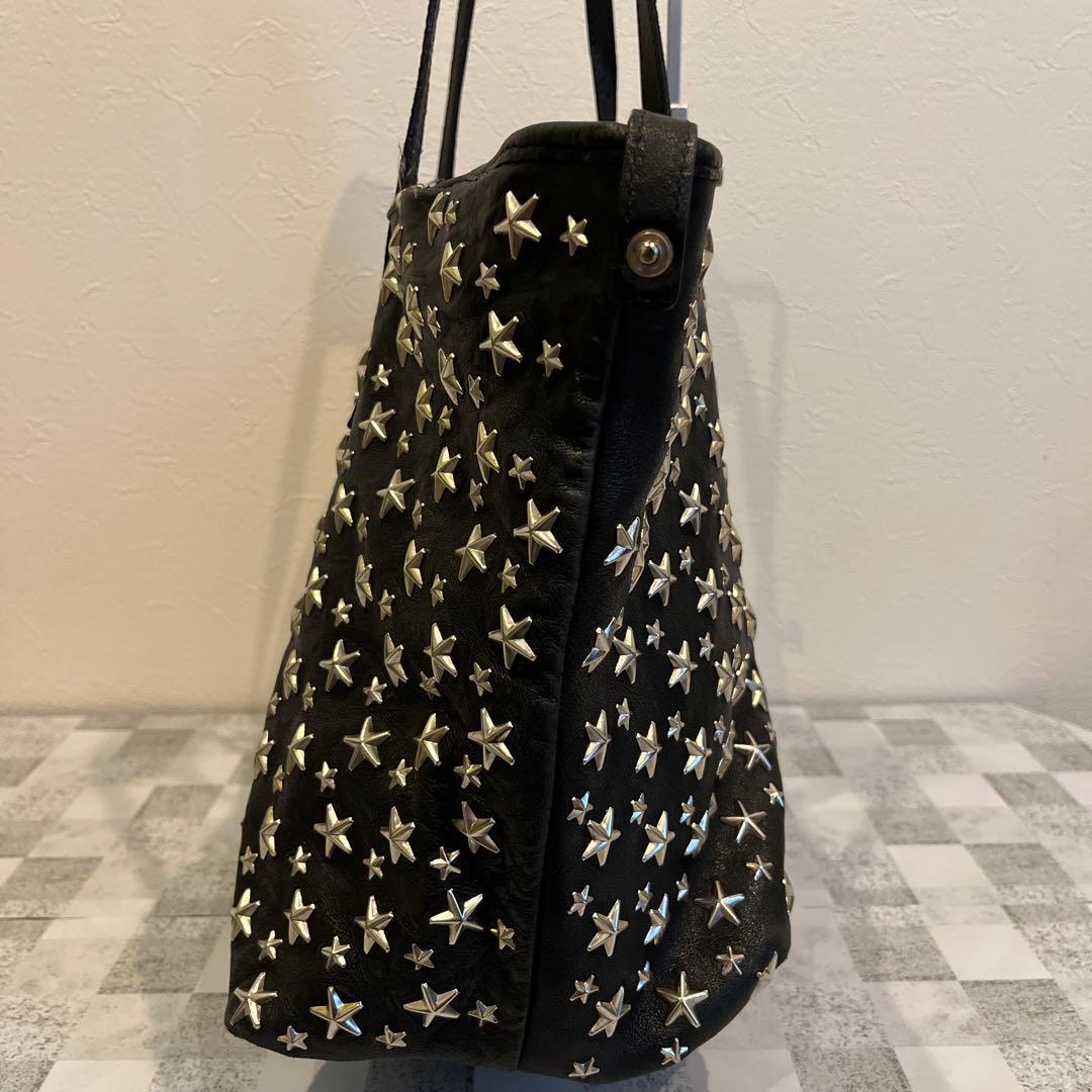 ジミーチュウスタースタッズレザートート