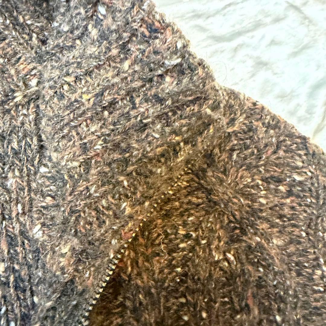 イタリア製　ポールスチュアート　ハイネックセーター ブラウン系　キャメルヘアー