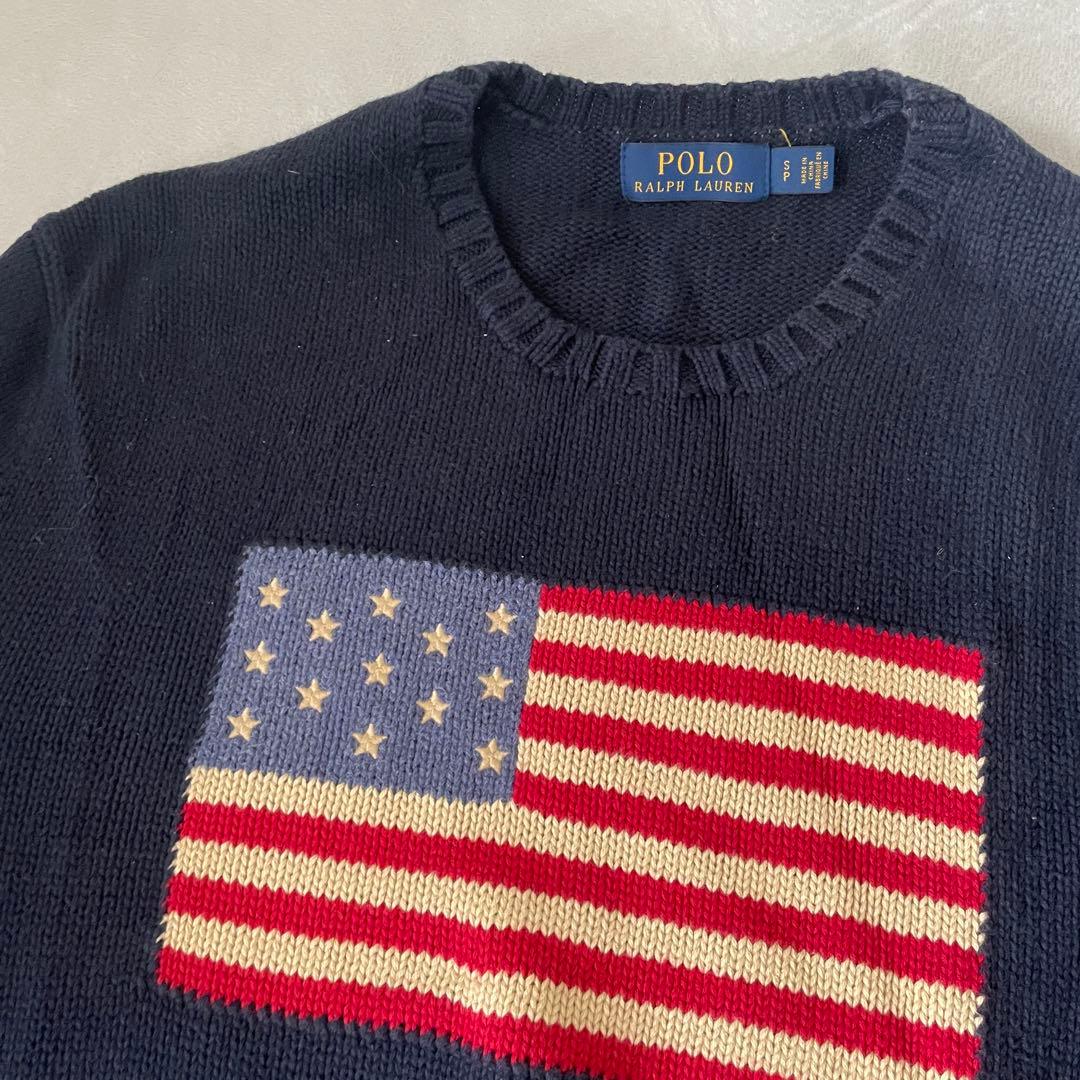 Polo Ralph Lauren アメリカ国旗ニット　S