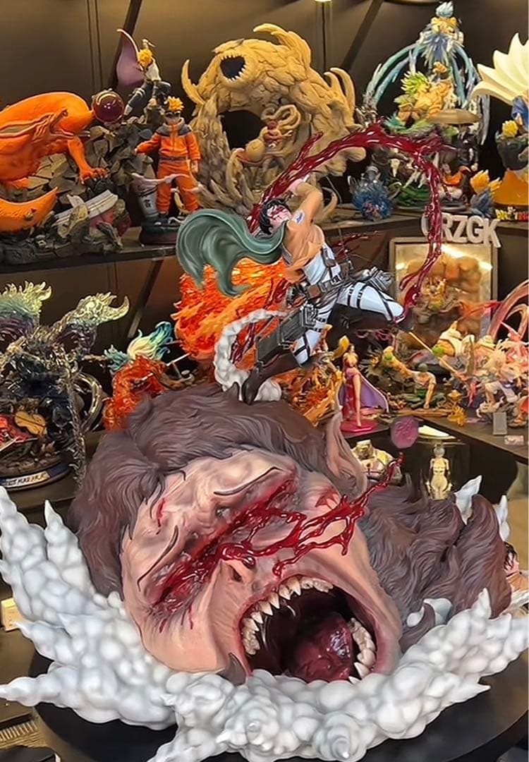 進撃の巨人 リヴァイ・アッカーマン 兽の巨人 フィギュア ガレージキット