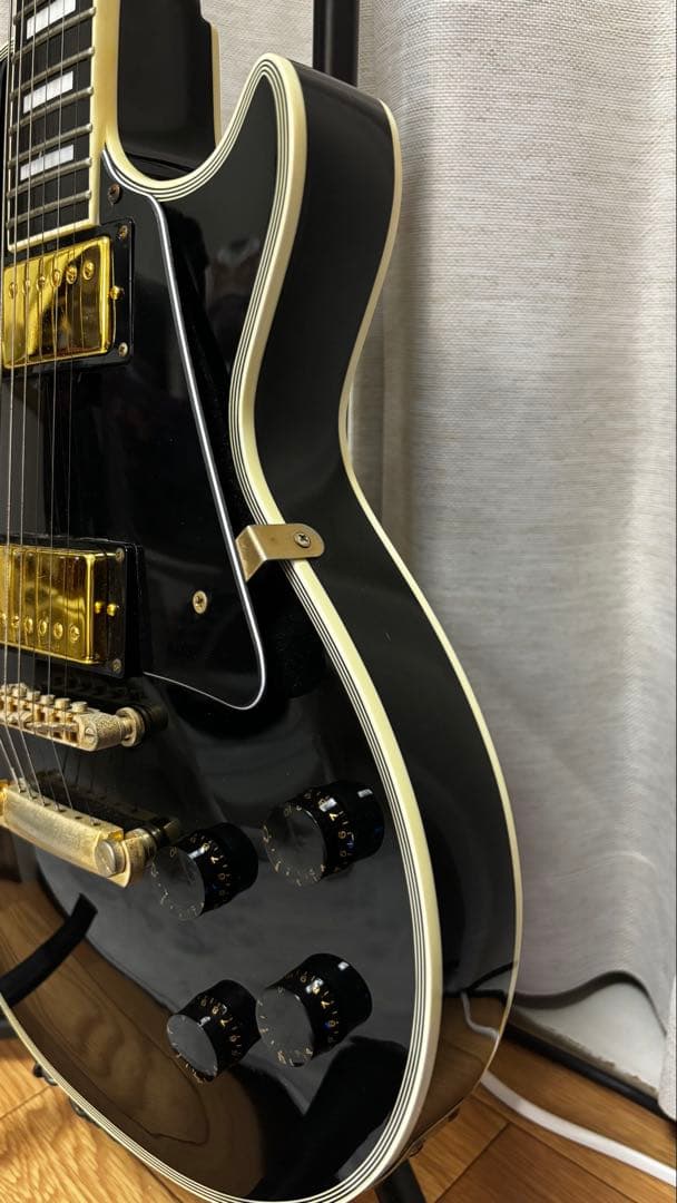 値下げ★Kaalena レスポールカスタムタイプ エレキギター ストラップ付き