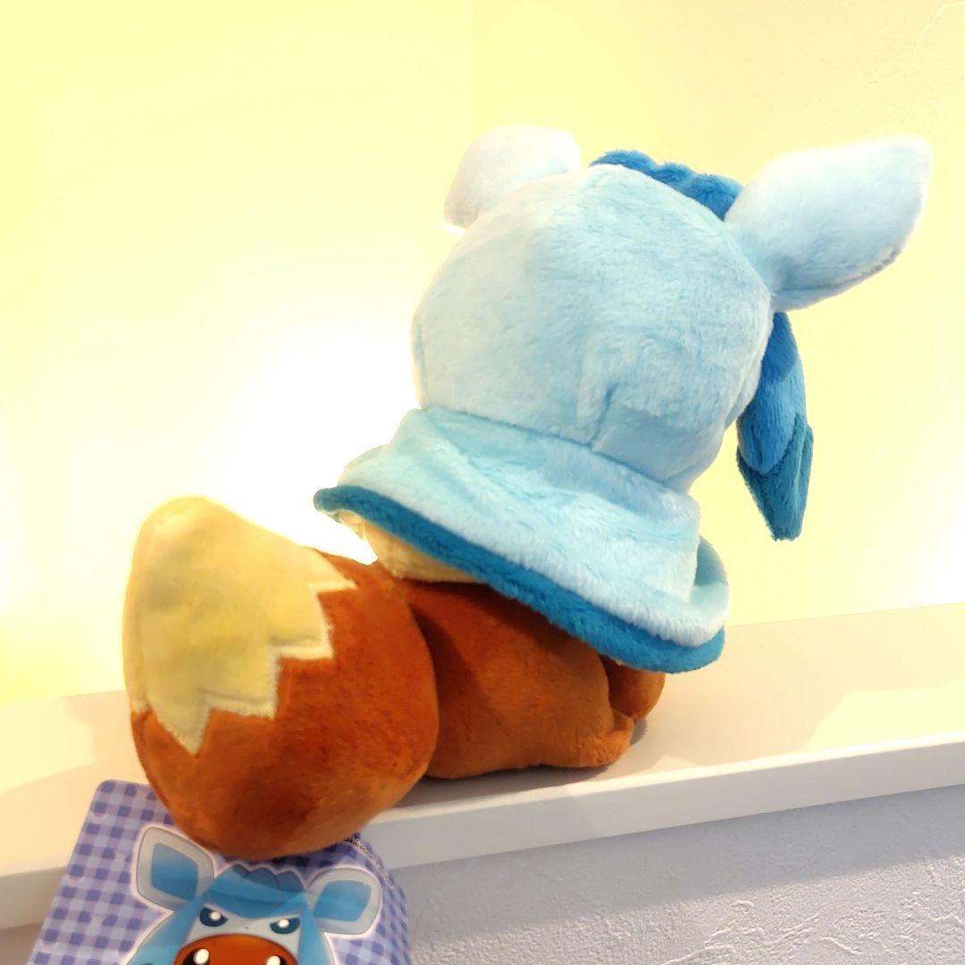 ポケモン グレイシアのポンチョを着たイーブイ ぬいぐるみ グレイシア イーブイ