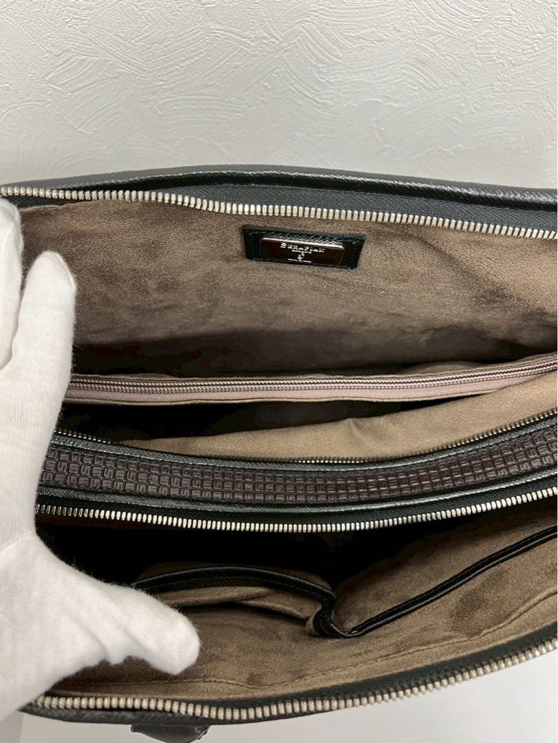 SERAPIAN MILANOビジネスバッグ／PC対応 レザー ブリーフケース