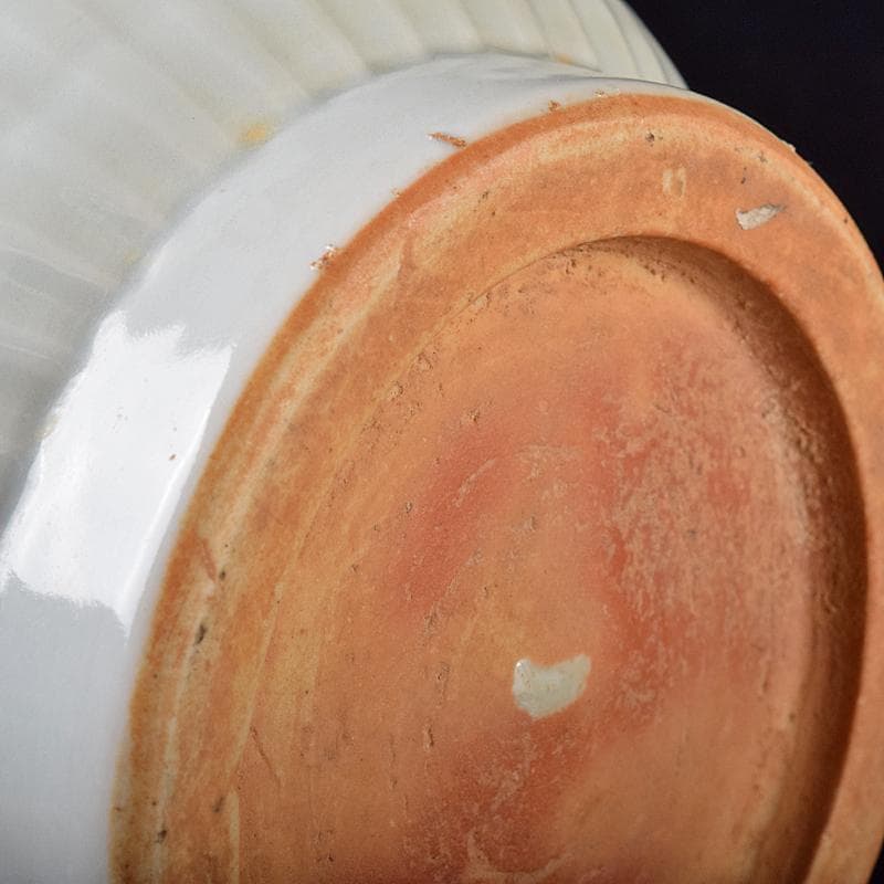 中国　影青　青白磁　陽刻　雲龍文　蒜口瓶　高さ約31㎝　M　R7918B