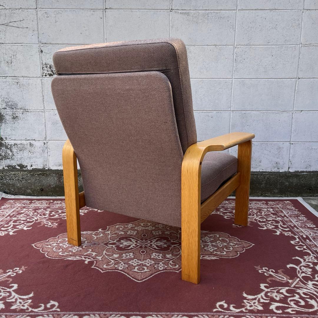 天童木工 Tendo◾️肘掛けアーム付き シングルソファ 1Pソファ 木製家具