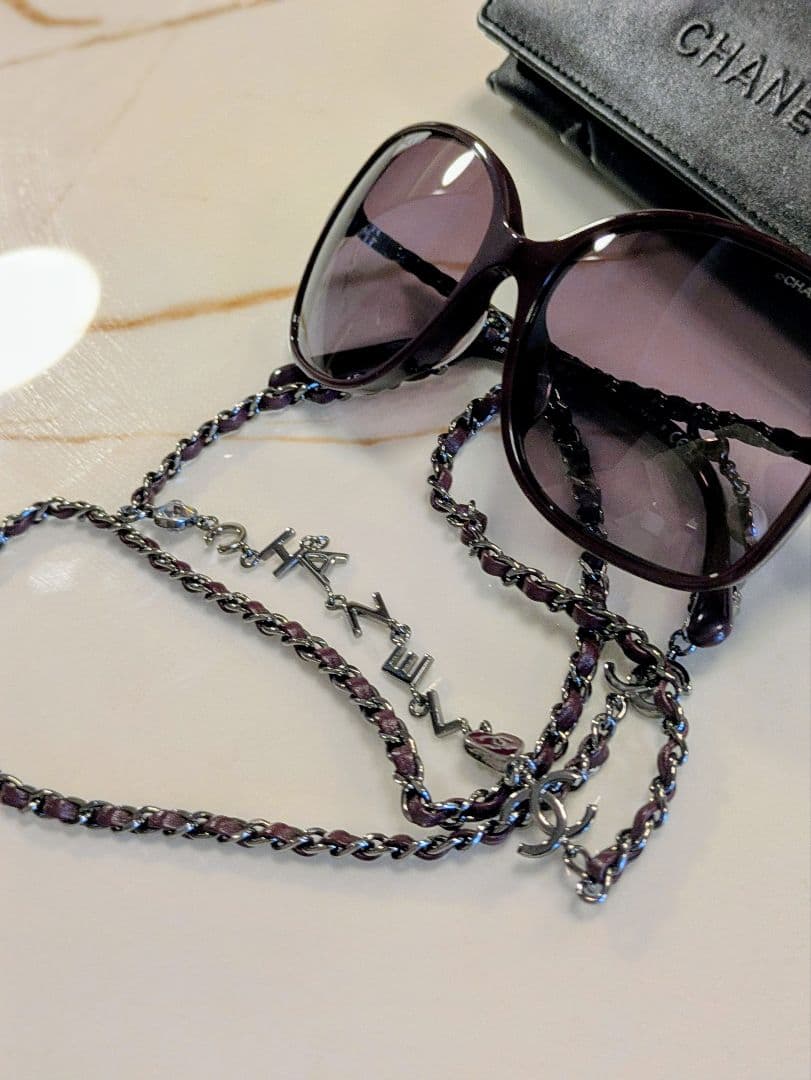 【希少/美品】CHANEL シャネル チェーンサングラス 2way ネックレス