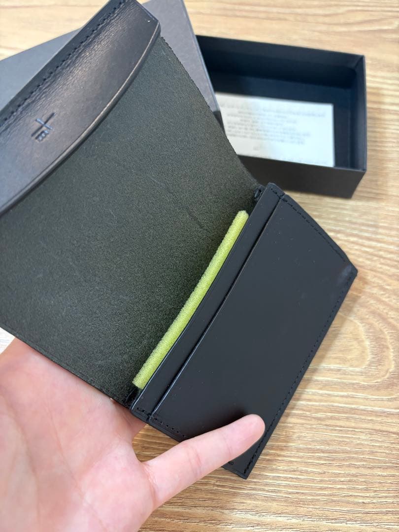 ブラック レザー 名刺入れ