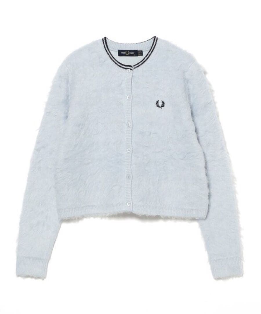 トップス FRED PERRY Fluffy Crewneck Knit Cardigan