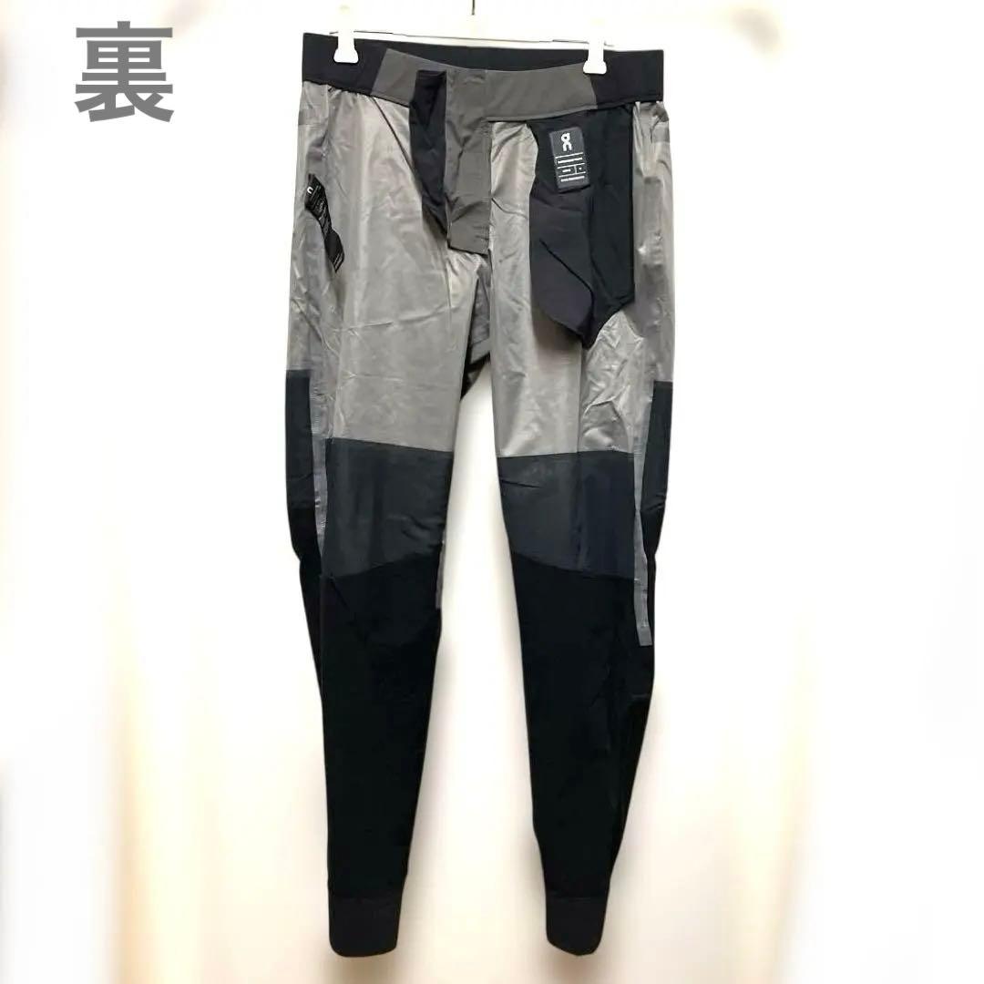 美品 On ランニングパンツ トレーニングパンツ グレー×ブラック メンズ M