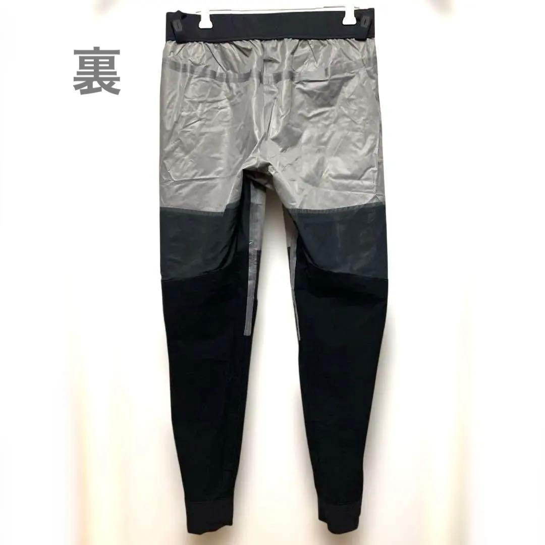 美品 On ランニングパンツ トレーニングパンツ グレー×ブラック メンズ M