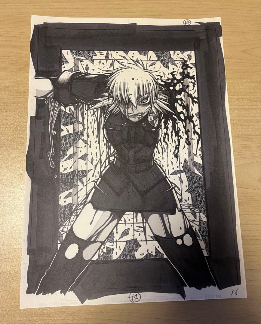 【即購入可】ヘルシング HELLSING 平野耕太 複製原画 セラス