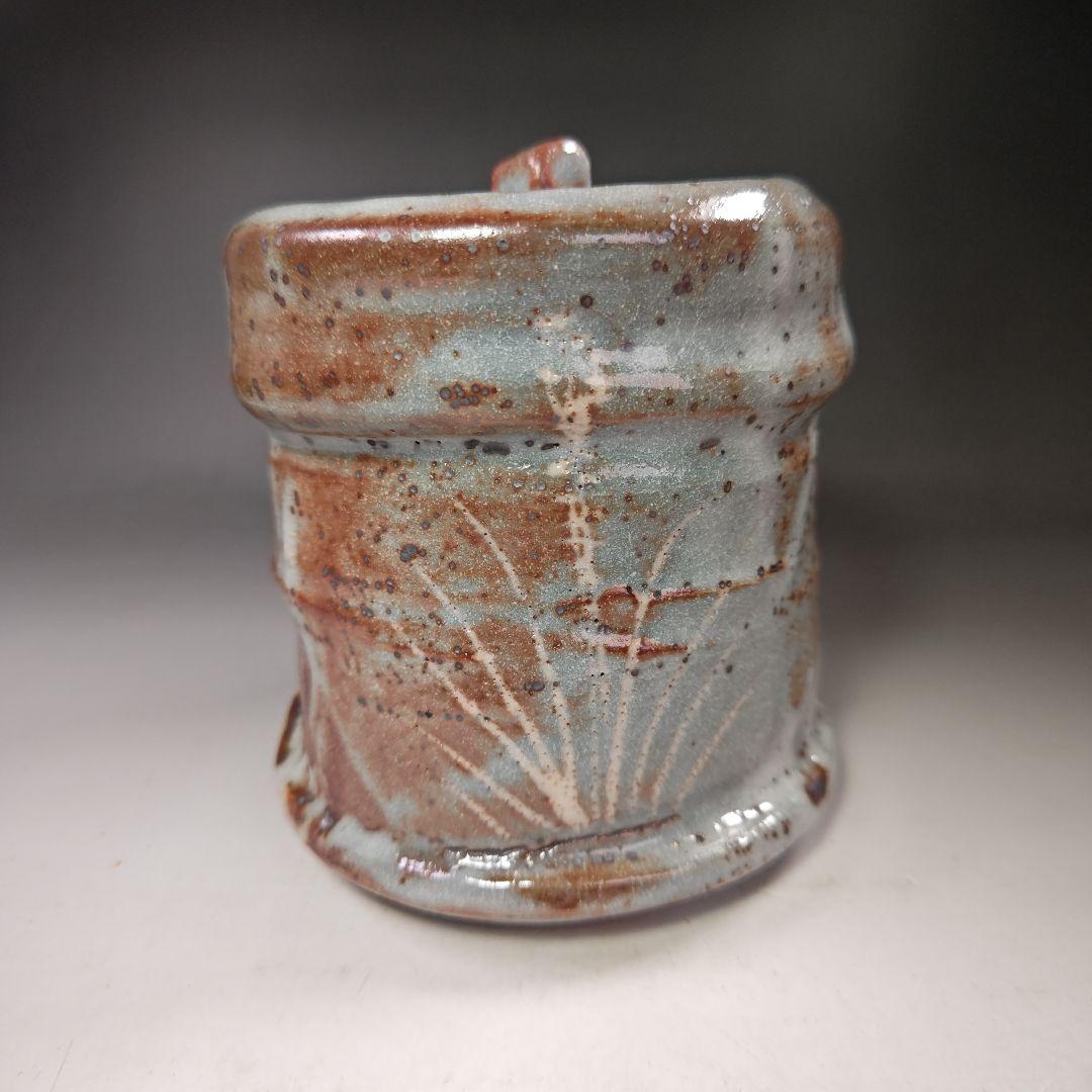 イ564 水指『向井一峰作』『鼠志野　水指　共箱』茶道具