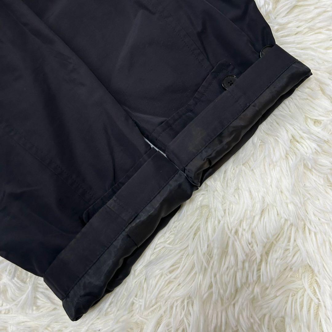 【美品/M】バーバリーロンドン ステンカラーコート アウター 黒 ライナー付