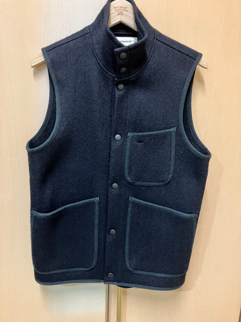 マウンテンリサーチ　ブラウンズビーチ　ネイビー ベスト Sサイズ