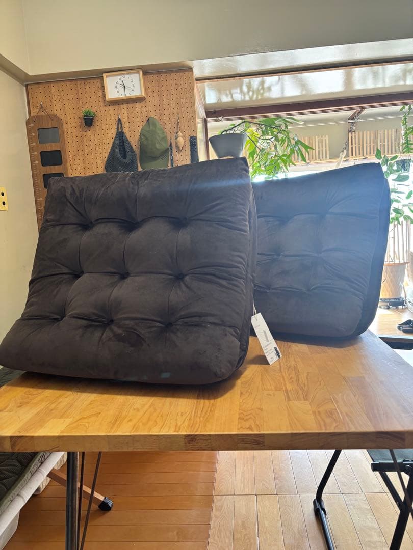 カインズ(CAINZ)カバーが洗える背もたれイス F-Lepoco ブラウン2個