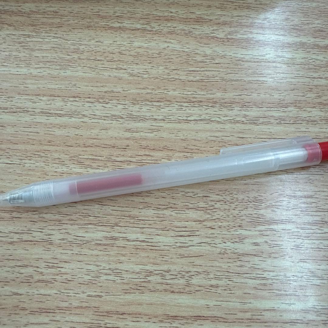 透明シャープペンシル 赤キャップ