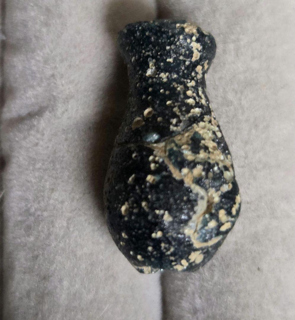 006　ビーズ　トンボ玉　容器玉　小さなガラス壺　！