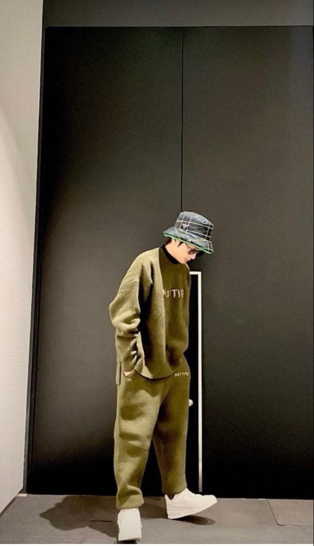 ナップタイム　naptime. Nissy ニット　プルオーバー　カーキ