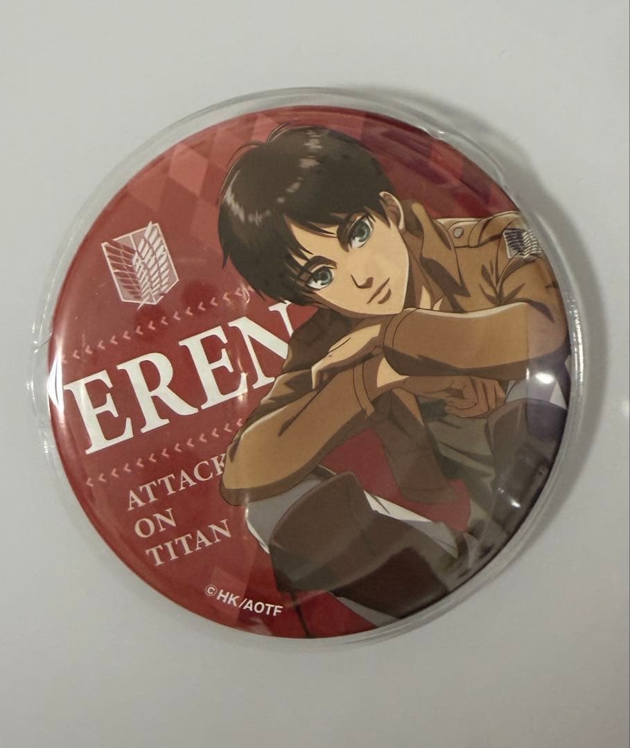 進撃の巨人 エレン 缶バッジ ジョイポリス 中当たり
