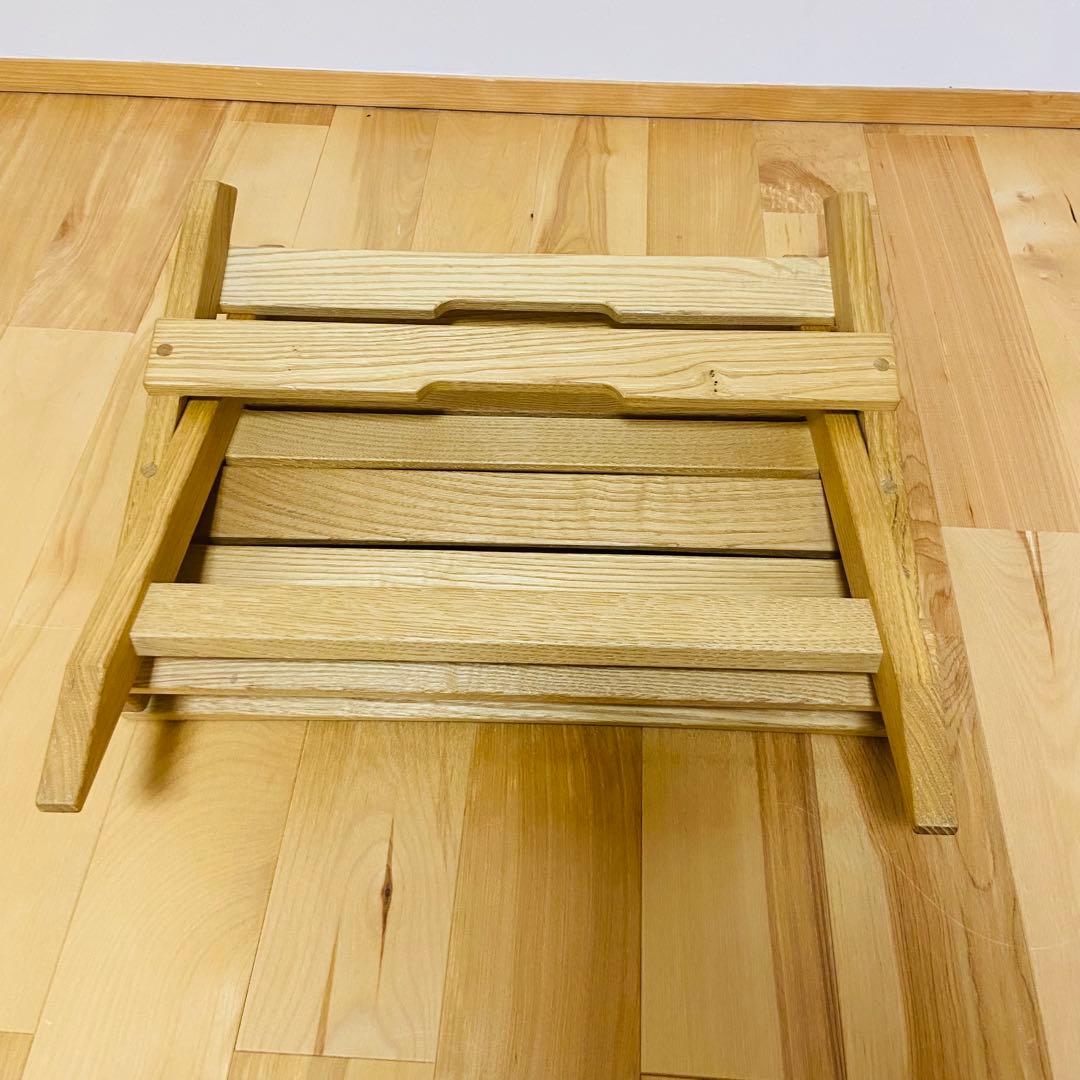 URIS あぐらチェア アウトドア木製ローチェア 2way 美品