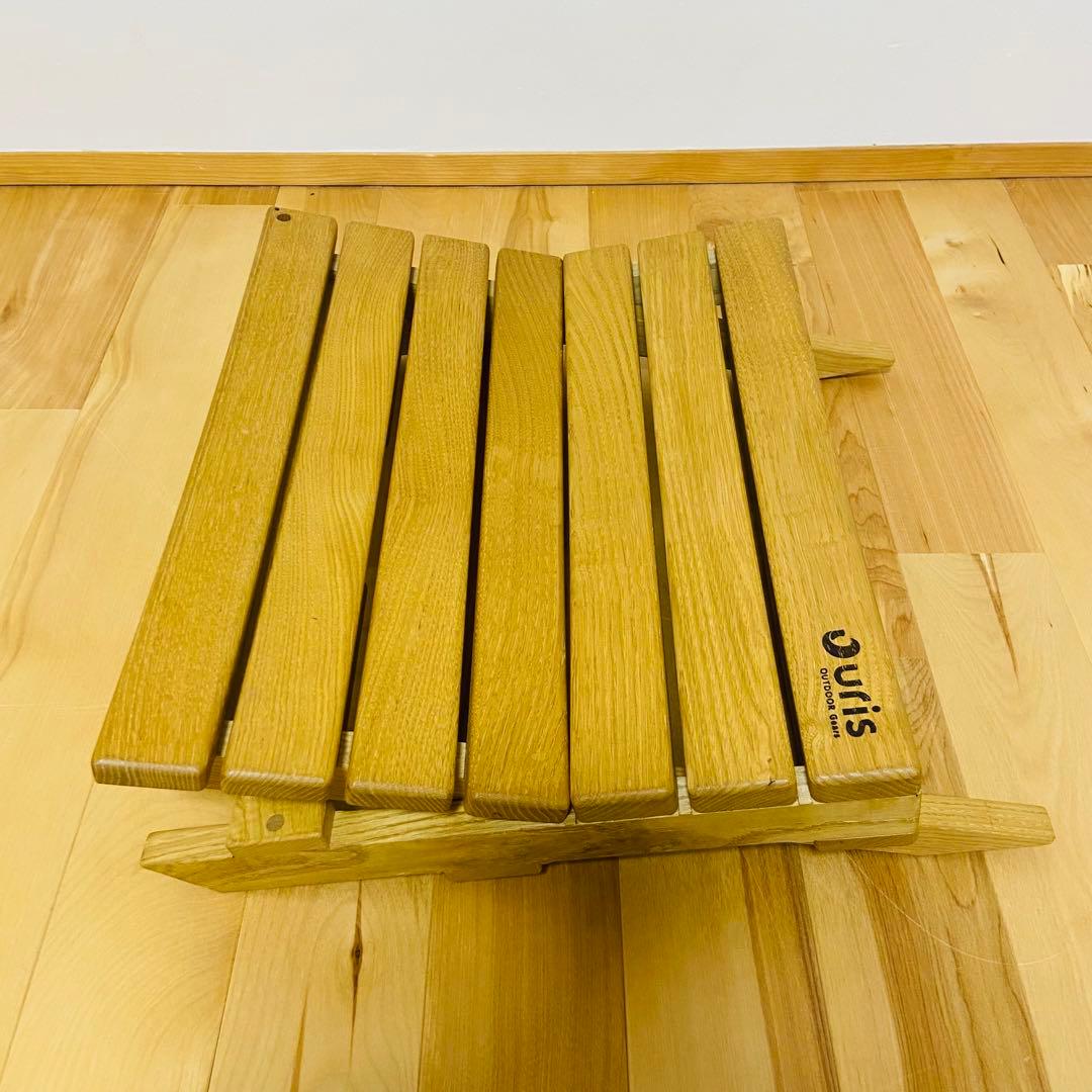 URIS あぐらチェア アウトドア木製ローチェア 2way 美品