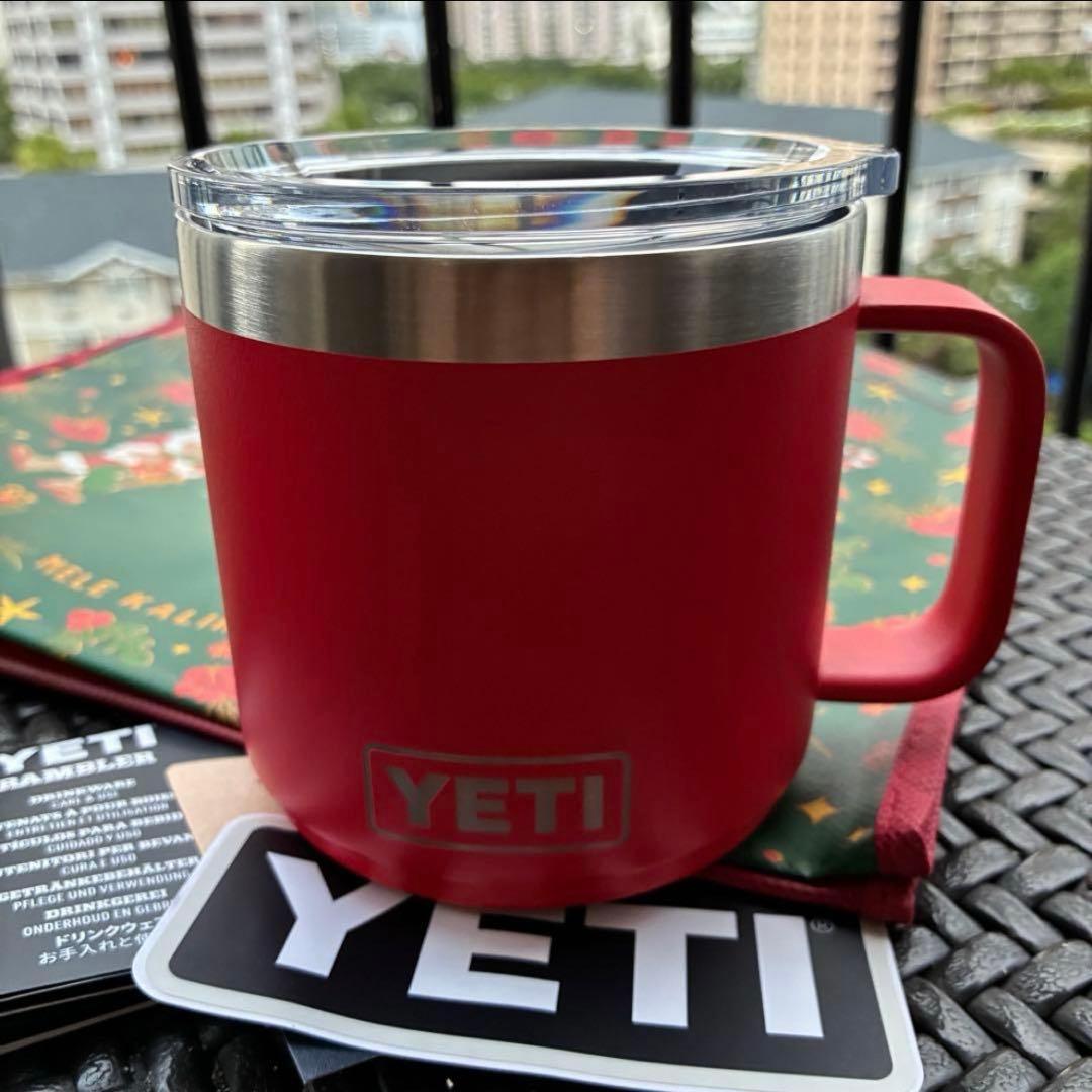 【ハワイ限定】YETI ホノルルクッキーコラボ クリスマス　ショッパー付　赤