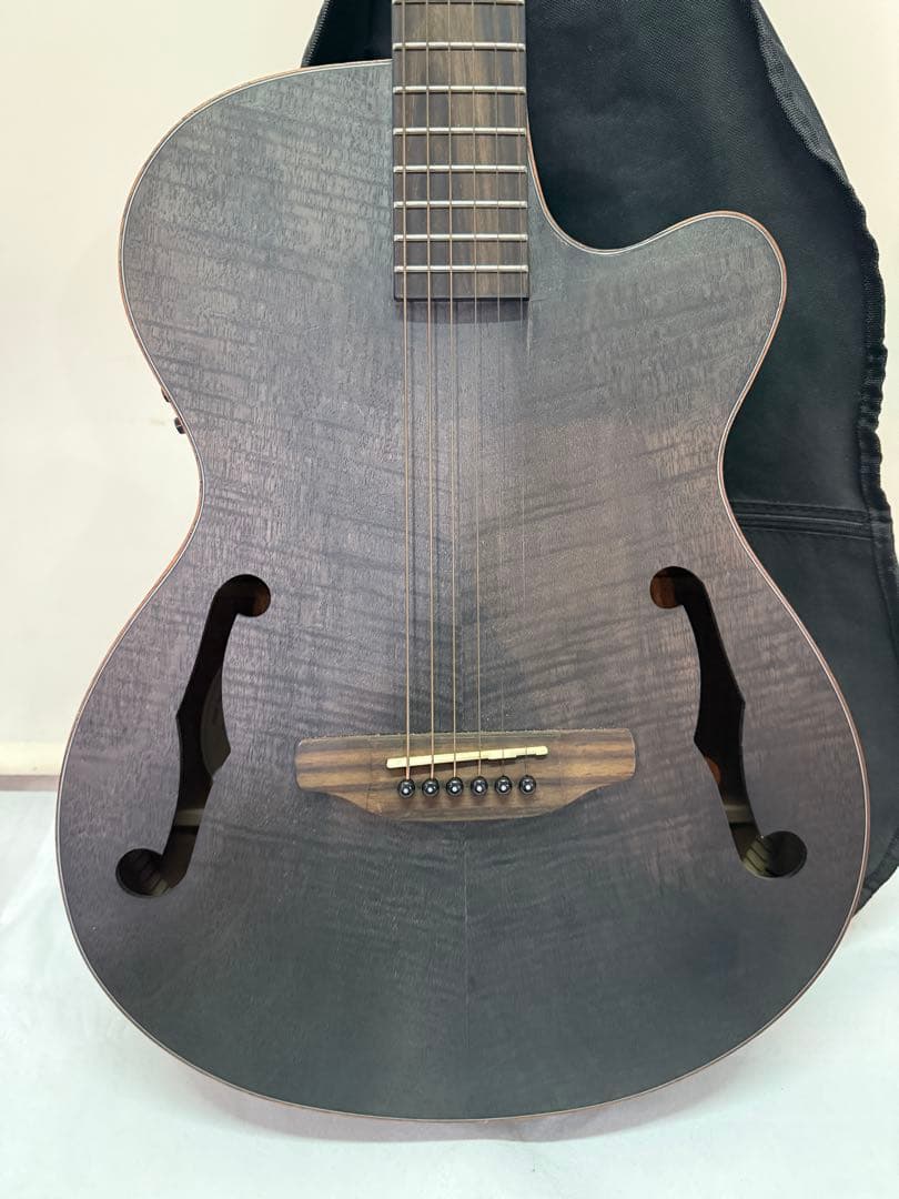 ARIA FET-F2 STBK エレアコ サテン・ブラック　ソフトカバー付き