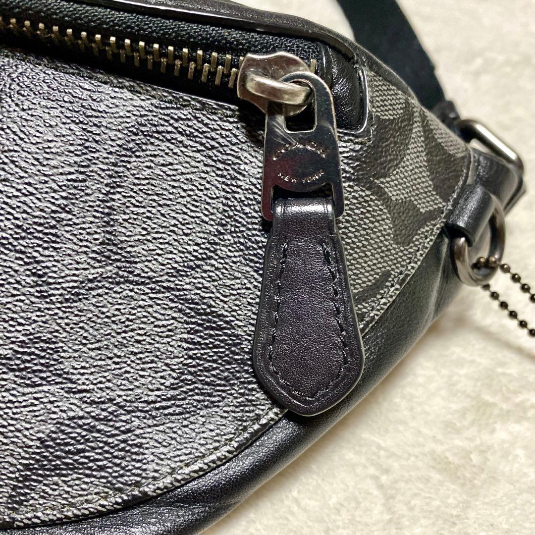 COACH コーチ ウエストバッグ レザー シグネチャー ボディバッグ