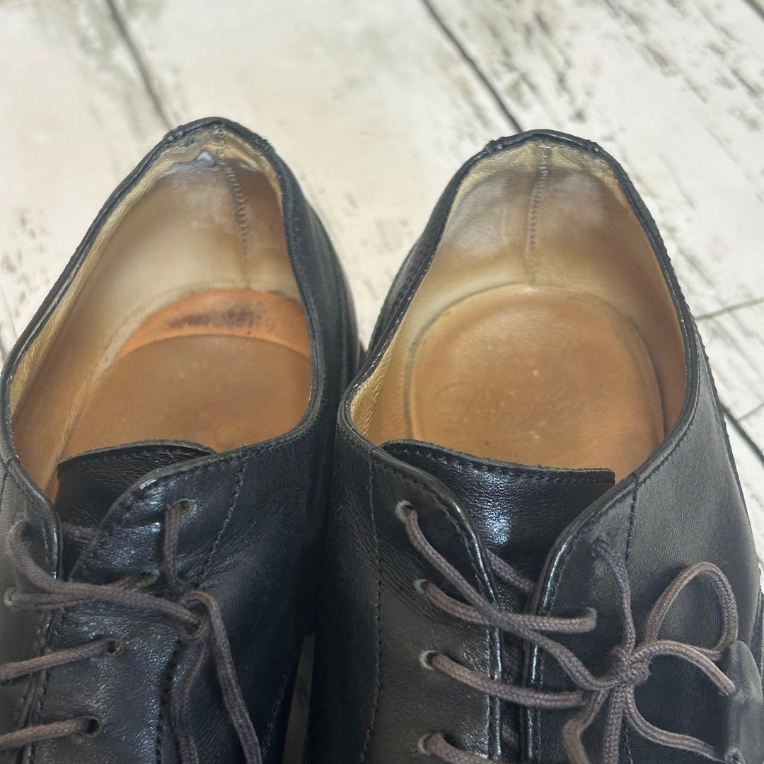 シクラメン パラブーツ シャンボード Uチップシューズ　ブラック 24cm