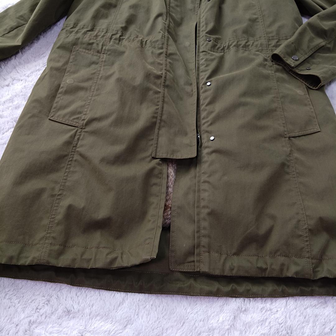 マッキントッシュ モッズコート 裏地総ファー イタリア製 ライナー 34 カーキ