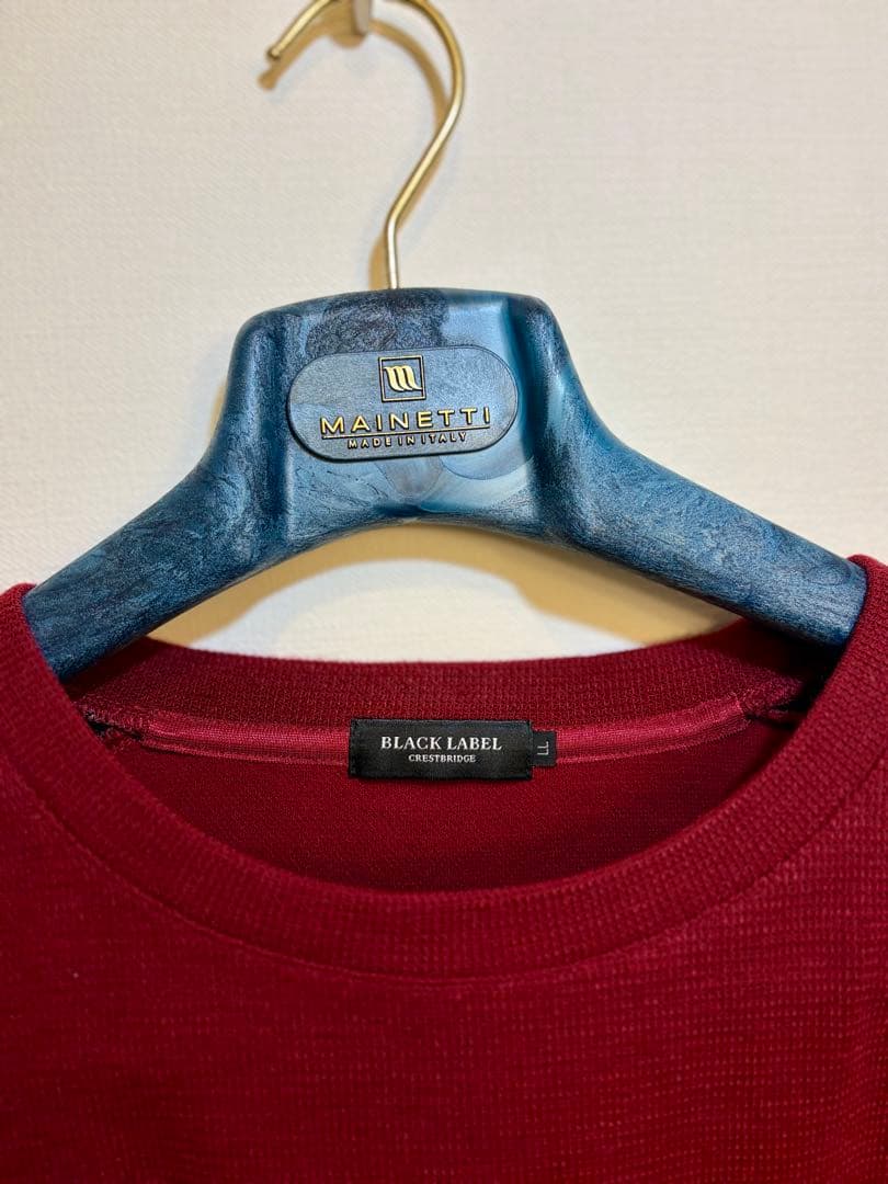 BLACK LABEL CRESTBRIDGE ニット カットソー バーガンディ