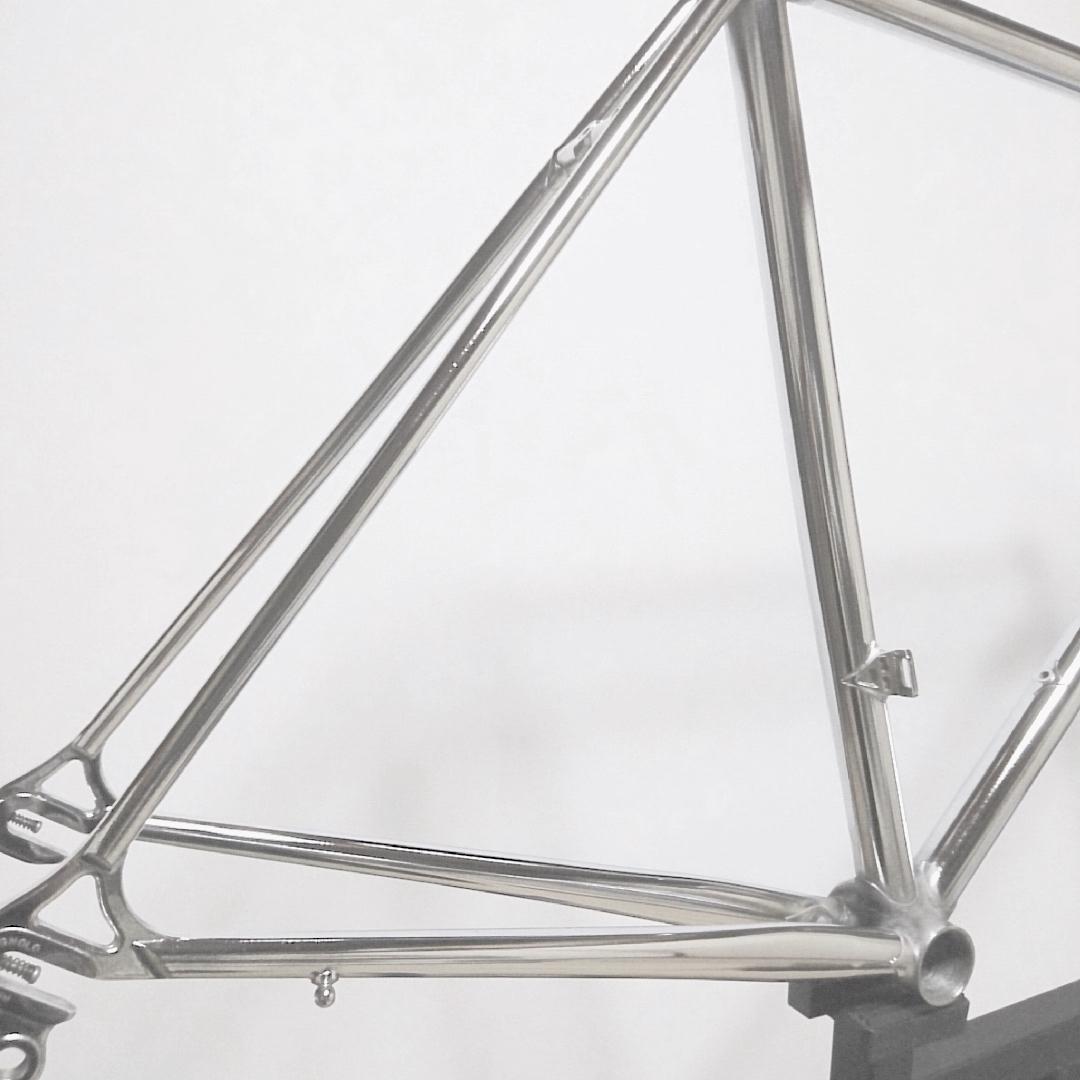 【美品】クロモリ ロードフレーム フルメッキ