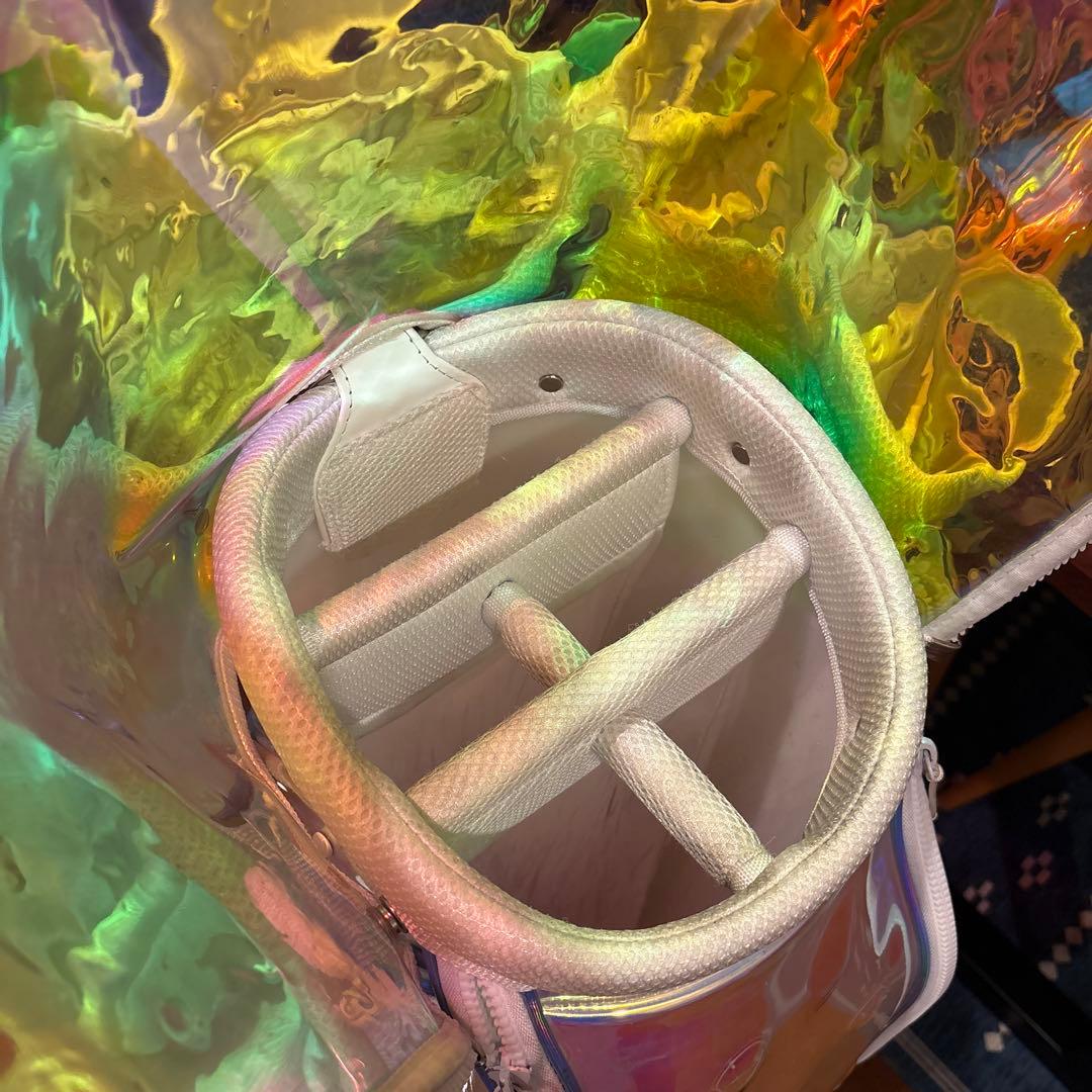 本間　ホンマ　スケルトン オーロラ　キャディバッグ　非売品