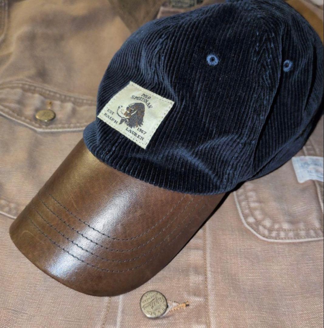 美品ラルフローレン ポロカントリースポーツマンキャップ