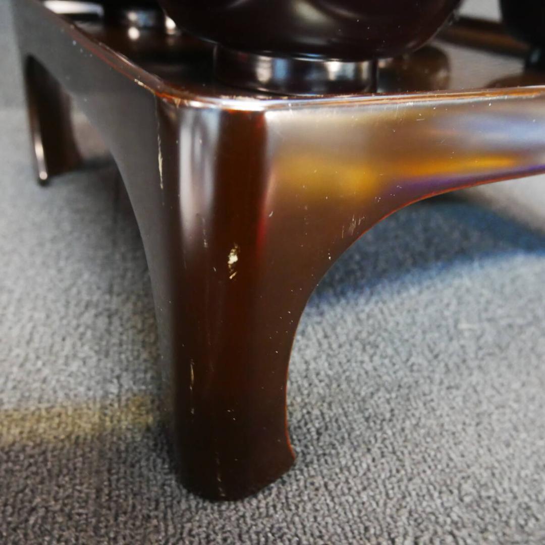 御霊供膳 輪島塗 極上本堅地 布着 昭和初期 岡崎市発送 7078