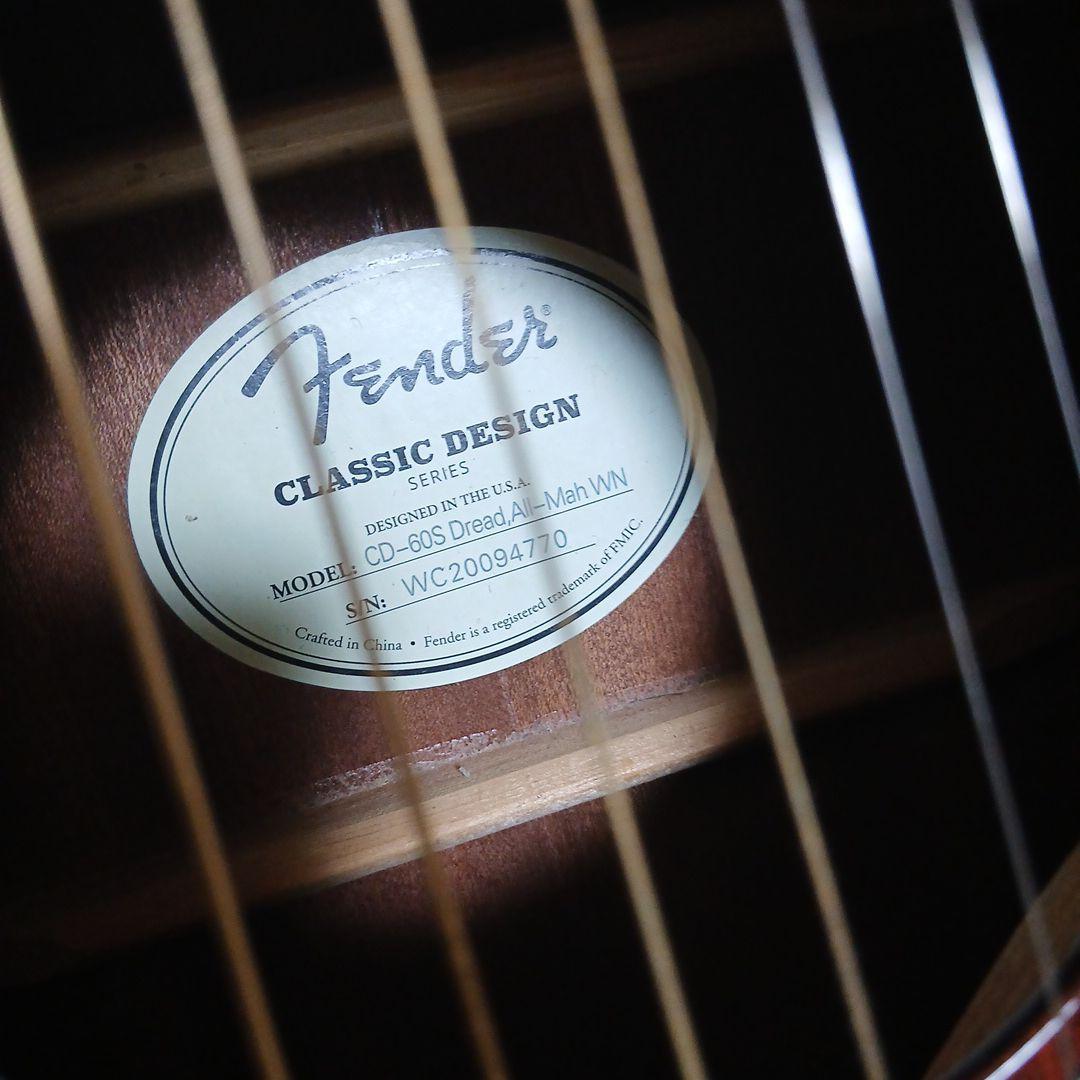 Fender CD-60S All Mahoアコースティックギター