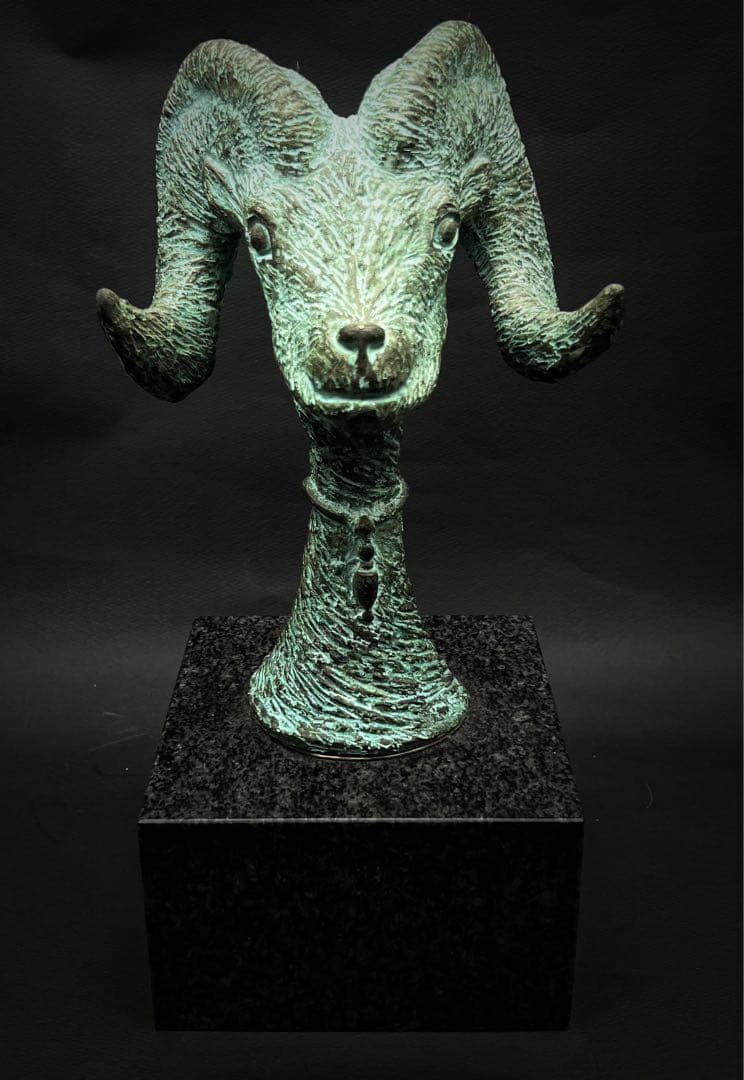 美術品 現代アート 羊の頭 置物 インテリア オブジェ