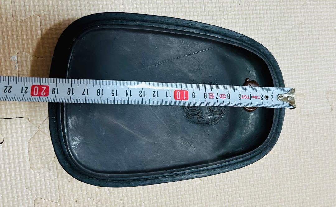 [極上貴重珍品] 中国 清時代文房四宝。文房具　清時代麻子坑鳳凰端溪硯　紫檀共箱