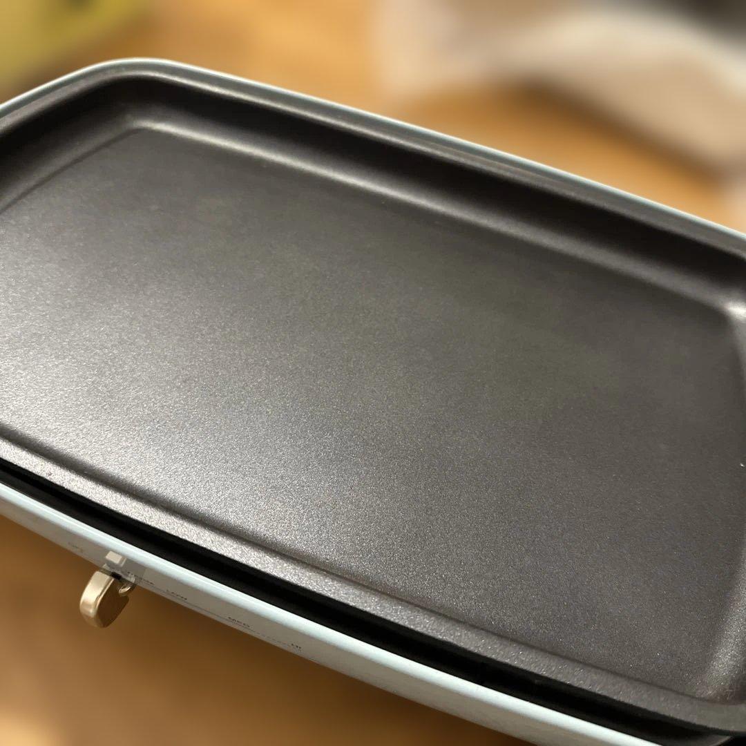 ブルーノ BRUNO 水色　ホットプレート　グランデ たこ焼き 蓋付き 温度調整