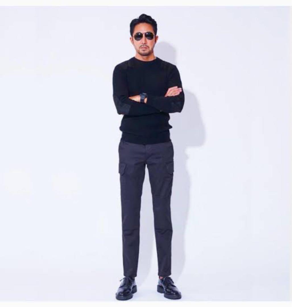 1piu1uguale3 コマンドセーター 干場 BLACK MILITARY