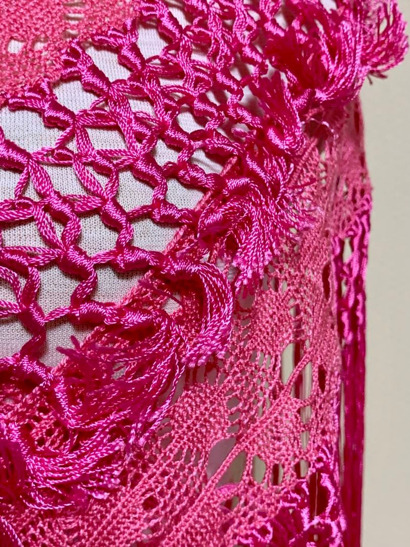 フラメンコ衣装　ソニアジョーンズパンダポリージョ　シージョ　ピンク